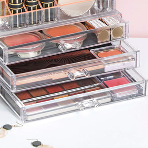 2-Piece Acrylic Makeup Organiser Set - Karrari