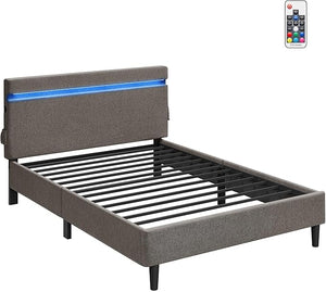 Upholstered Bed Frame – LED Headboard - Karrari