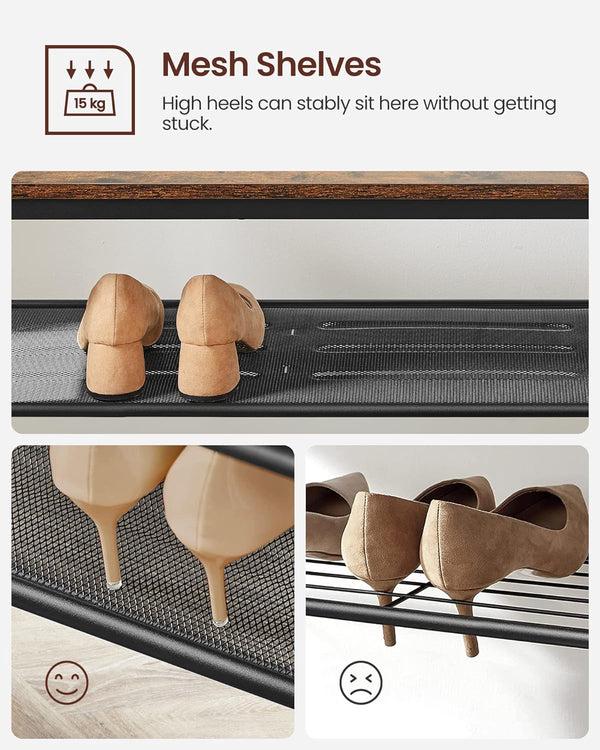 Coat Rack with Mirror, Bench & Shoe Storage - Karrari