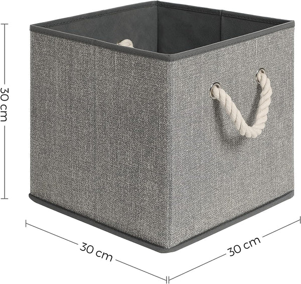 Set of 3 Fabric Storage Boxes with Handles (No Lid) - Karrari