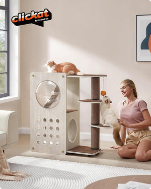 Clickat Cat Tree Tower - Thick Scratching Post - Karrari