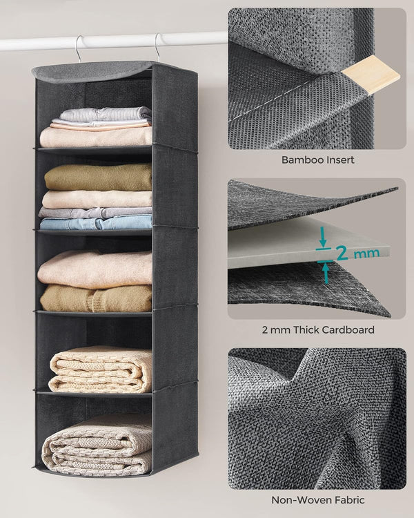 Set of 2 Foldable Hanging Storage Organisers - Karrari