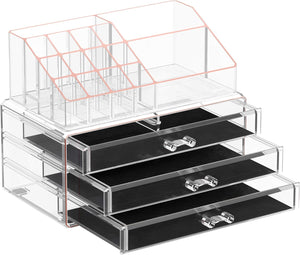 2-Piece Acrylic Makeup Organiser Set - Karrari