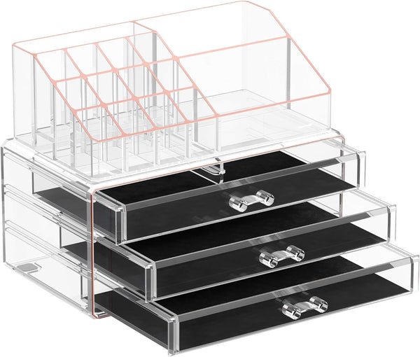 2-Piece Acrylic Makeup Organiser Set - Karrari