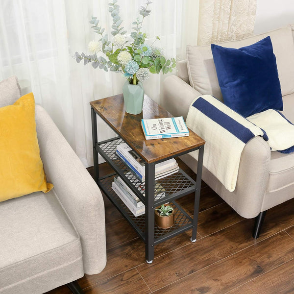 Side Table with 2 Mesh Shelves - Karrari
