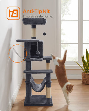 Multi-Level Cat Tower - Hammock & Scratching Posts - Karrari