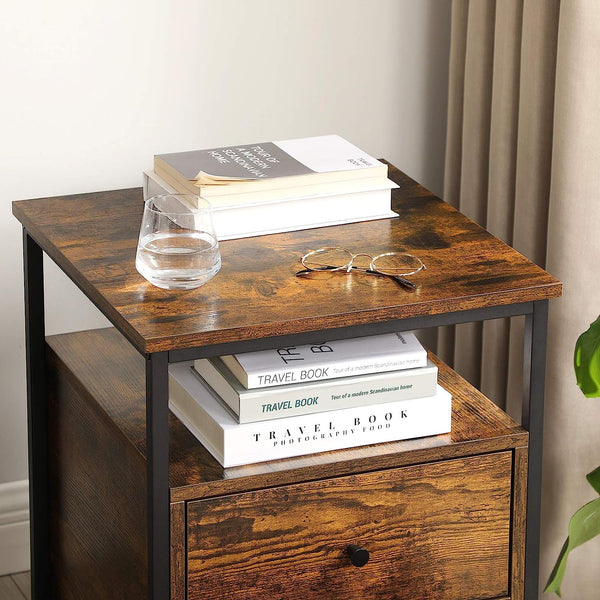 Bedside Table with 2 Drawers - Karrari
