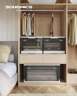 Foldable Plastic Storage Box with Lid & 5 Doors - Karrari