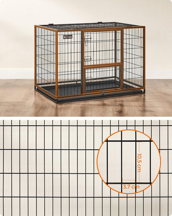 Heavy-Duty Dog Cage for Large & Medium Dogs - Karrari