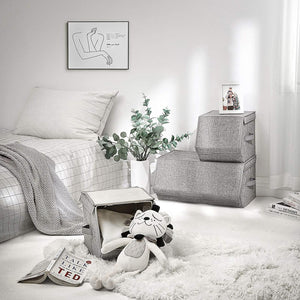 Set of 3 Stackable Storage Boxes with Lids - Karrari