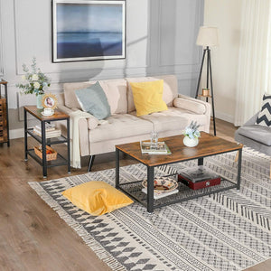 Side Table with 2 Mesh Shelves - Karrari