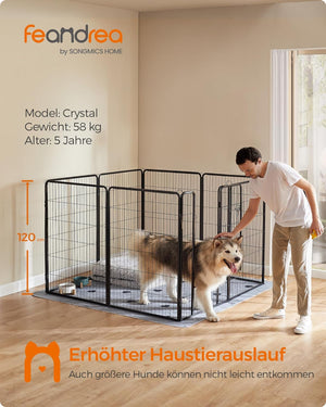 Portable Dog Playpen with 8 Mesh Panels & Latches - Karrari