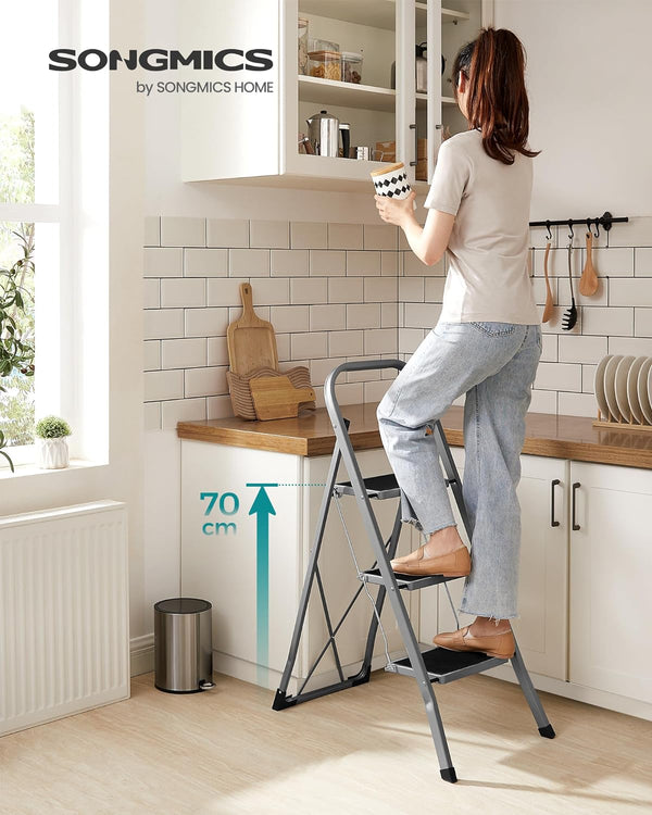 3-Step Folding Stepladder (150kg Capacity) - Karrari