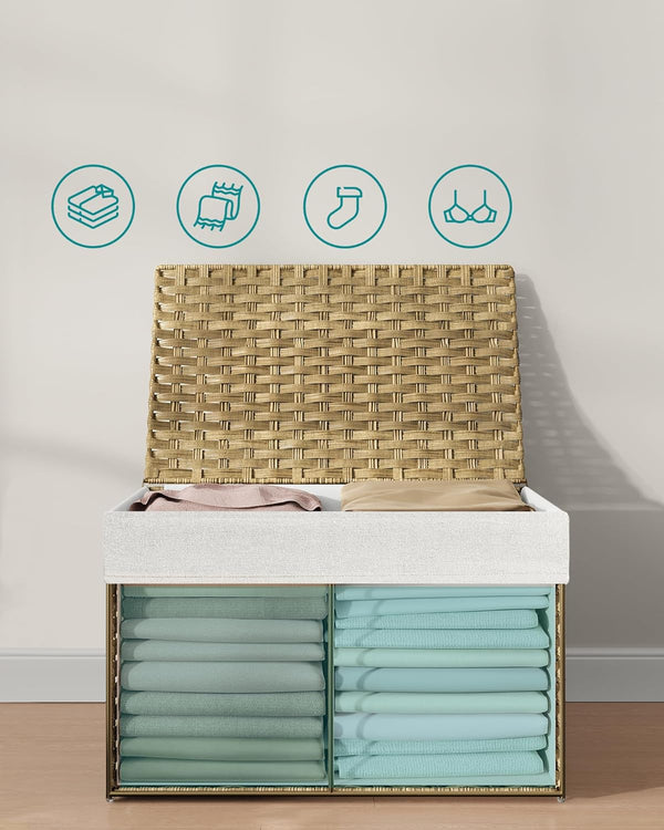 105L Laundry Basket with Lid - Karrari