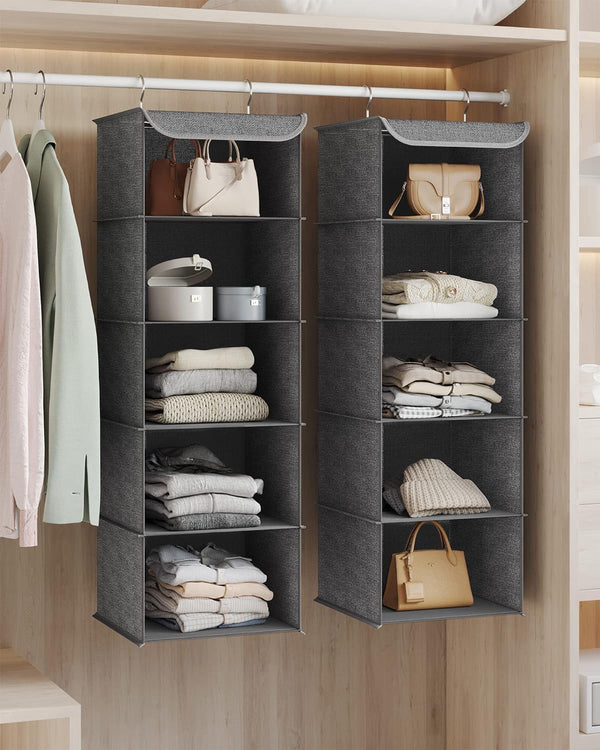 Set of 2 Foldable Hanging Storage Organisers - Karrari