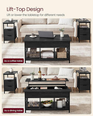 Lift-Top Coffee Table with Storage - Karrari