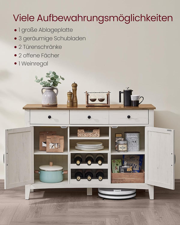 Vintage Kitchen Cabinet with Wine Rack - Karrari