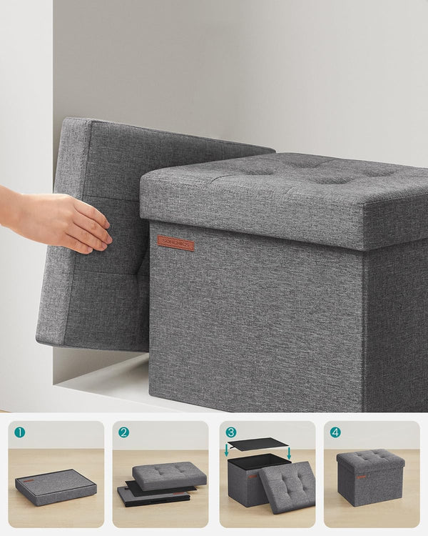Folding Storage Ottoman Bench - Karrari
