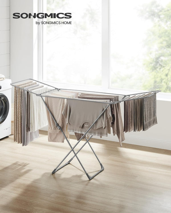 Free-Standing Clothes Airer with Wings - Indoor/Outdoor - Karrari