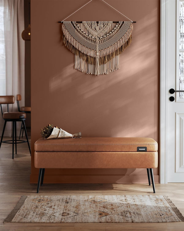 Mid-Century Modern Storage Ottoman Bench - Karrari