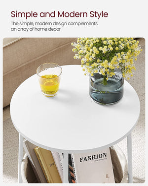 Side Table with Fabric Basket - Karrari