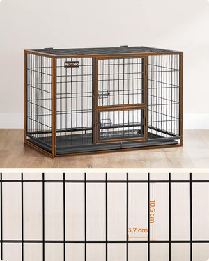 Durable Dog Cage with Double Removable Doors - Karrari