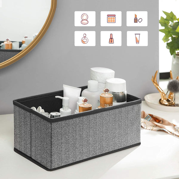 Set of 6 Folding Drawer Dividers (Linenette Fabric) - Karrari