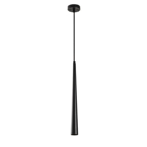 Slim Black Pendant Light - Minimalist LED Hanging Lamp - Karrari