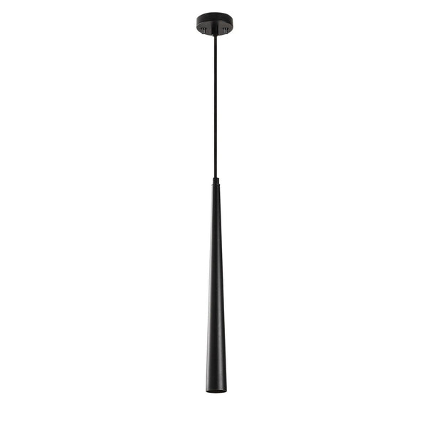 Slim Black Pendant Light - Minimalist LED Hanging Lamp - Karrari