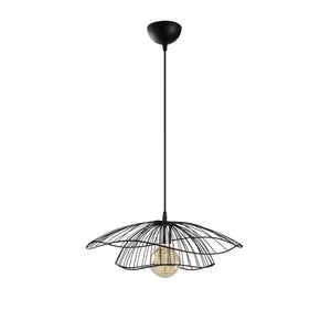 Lotus Bloom Black Wire Pendant Lamp - Karrari