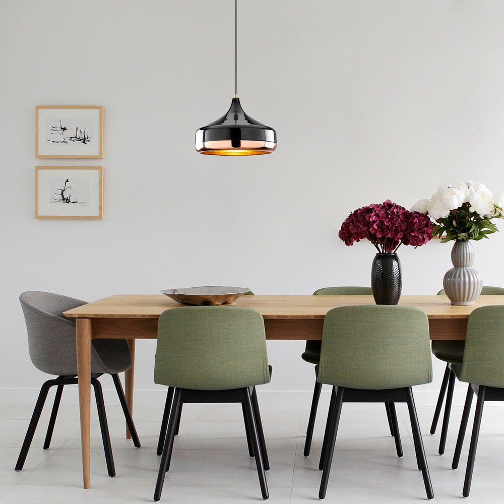 Modern Black & Copper Pendant Light - Karrari