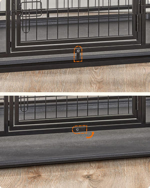 Heavy-Duty Dog Cage for Large & Medium Dogs - Karrari