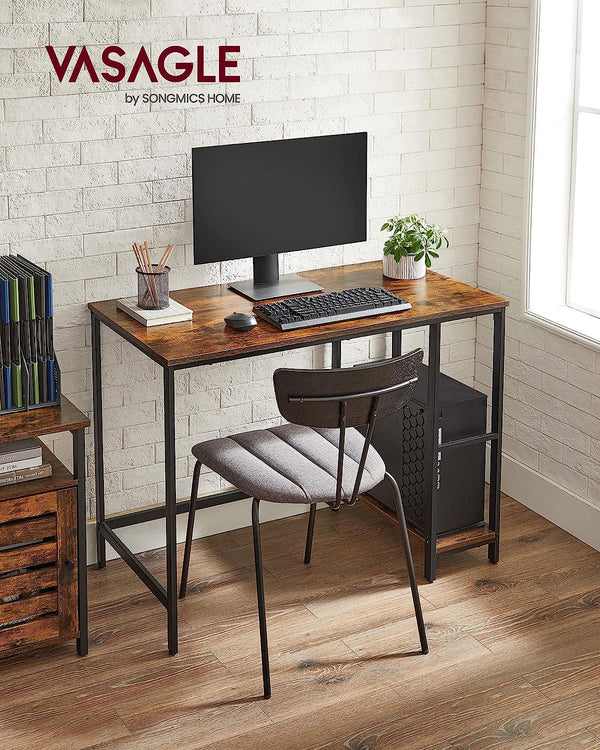 Industrial Computer Desk with Shelves - Karrari