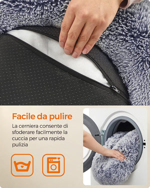 Donut-Shaped Dog Bed - Removable Washable Cushion - Karrari