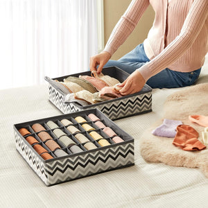 Set of 2 Foldable Underwear Storage Organisers - Karrari