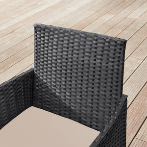 Outdoor Patio Furniture Set – Polyrattan Chairs & Table - Karrari
