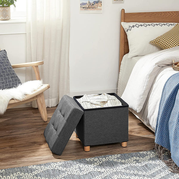 Small Folding Storage Stool Cube - Karrari