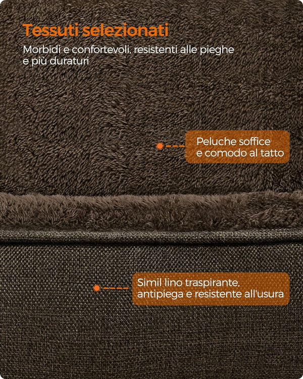 Linen-Look Dog Sofa Bed with Washable Cover - Karrari