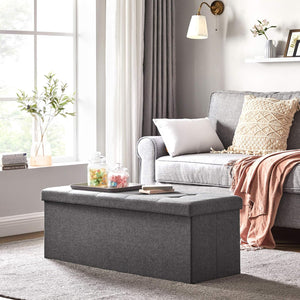 Folding Storage Ottoman Bench with Chest - Karrari