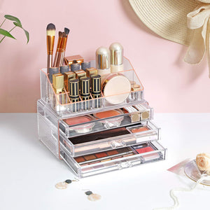 2-Piece Acrylic Makeup Organiser Set - Karrari