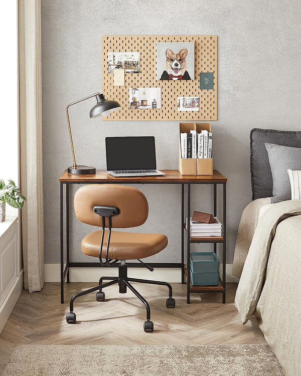 Industrial Computer Desk with Shelves - Karrari