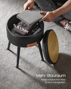 Mid-Century Modern Storage Ottoman Stool - Karrari