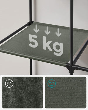 Portable Fabric Wardrobe - Shelves & Side Pockets - Karrari