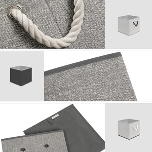 Set of 3 Fabric Storage Boxes with Handles (No Lid) - Karrari