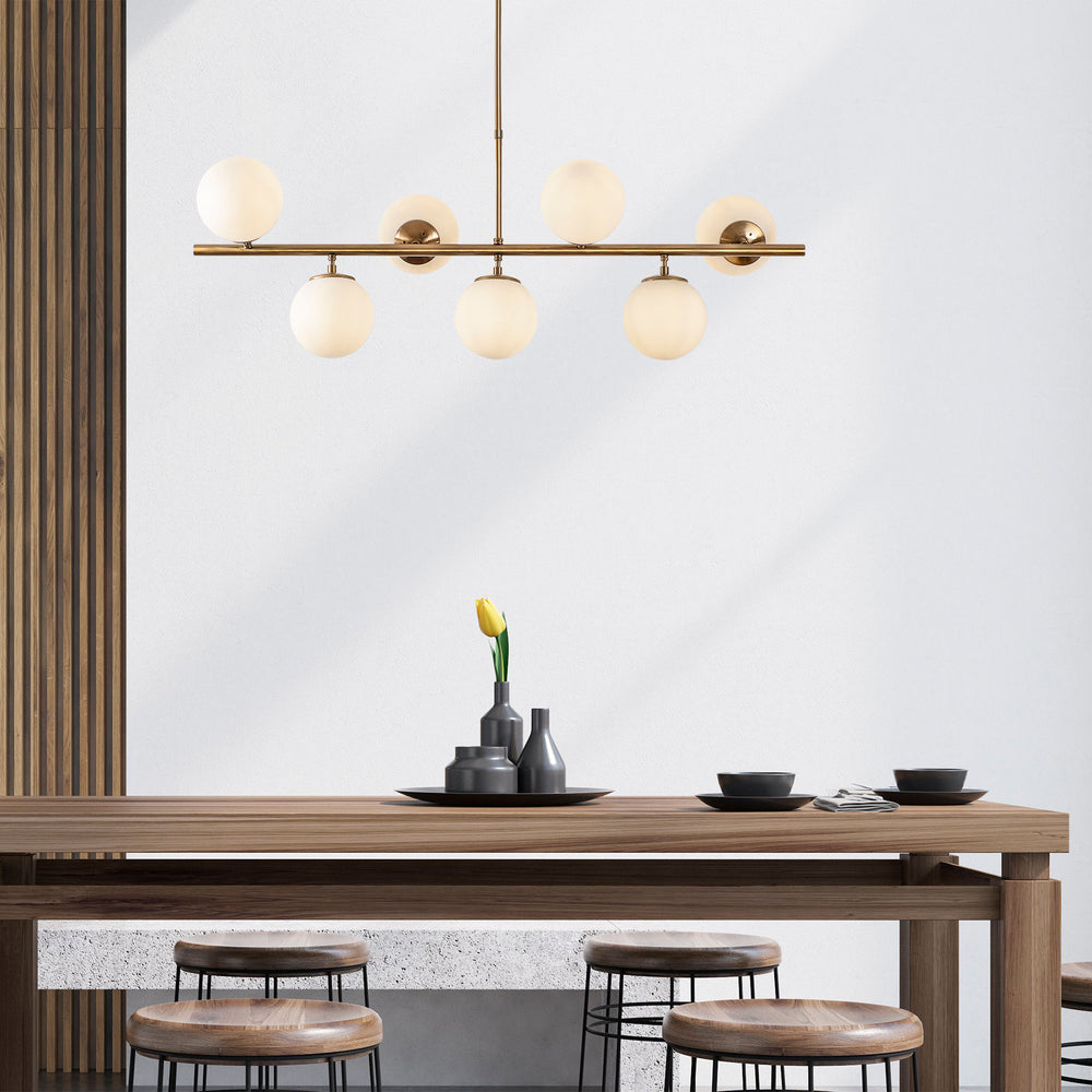 Modern Gold 7-Light Globe Chandelier - Karrari