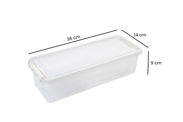 Stackable Fridge Organizer with Lids - Set of 4 - Karrari