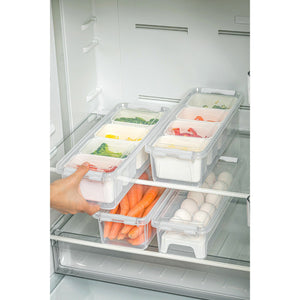 Stackable Fridge Organizer with Lids - Set of 4 - Karrari