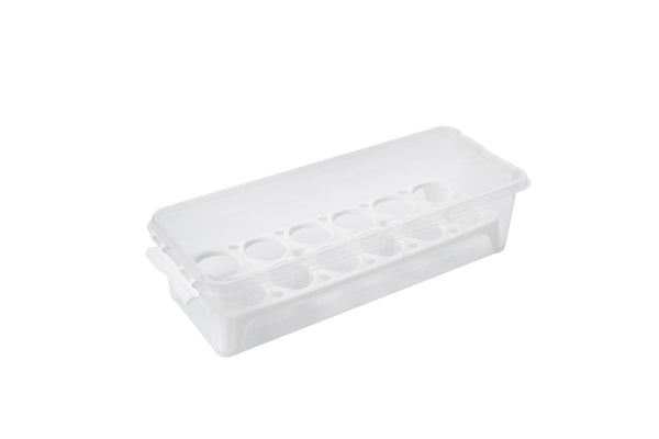 Stackable Fridge Organizer with Lids - Set of 4 - Karrari