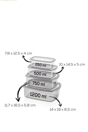 16-Piece Premium Kitchen Storage Containers - Karrari