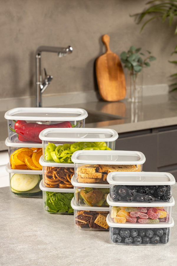Rectangular Food Storage Container Set – 12Pieces - Karrari
